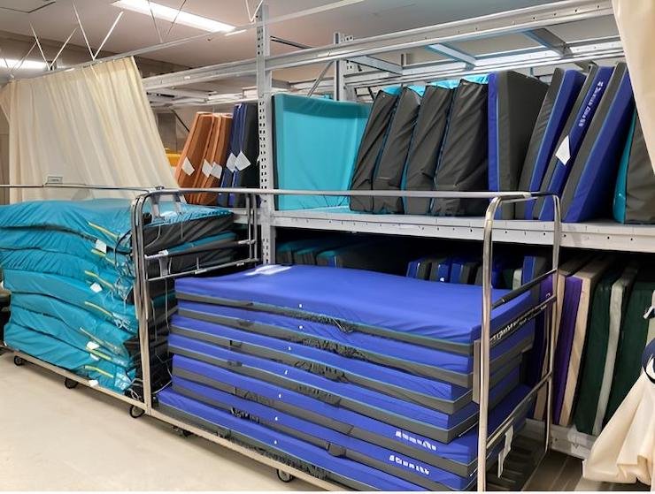 ベッドセンター内にある物品管理倉庫