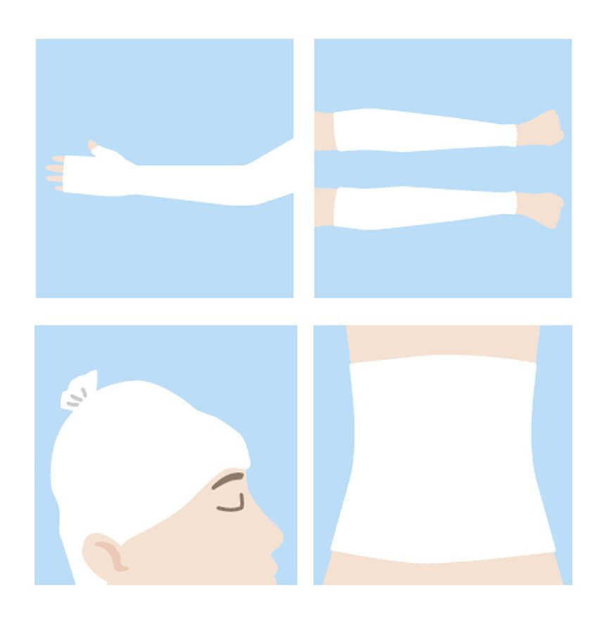 スキン‐テアの原因となる外力から皮膚を保護します。